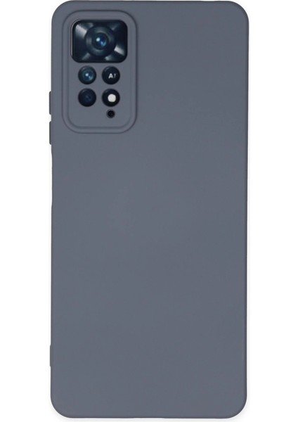 Redmi Note 11 Kılıf Nano Içi Kadife Silikon - Gri