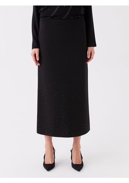 Yeni Sezon Beli Lastikli Baskılı Kadın Etek modelleri