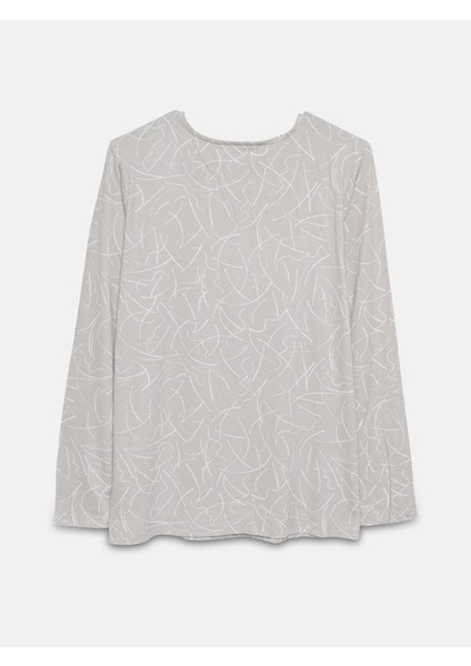 Yeni Sezon Bisiklet Yaka Desenli Kadın Bluz fiyatları