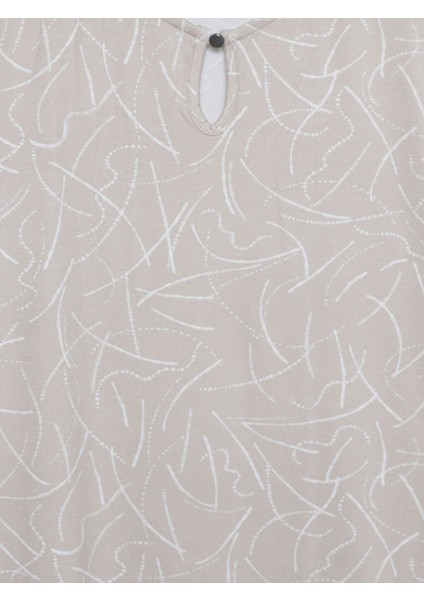 Yeni Sezon Bisiklet Yaka Desenli Kadın Bluz modelleri