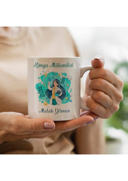 Kişiye Özel Meslek Kimya Mühendisi Kupa Bardak