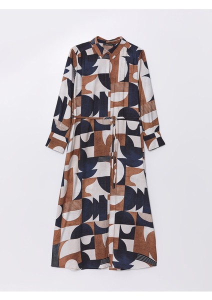 Yeni Sezon Desenli Uzun Kollu Kadın Gömlek Elbise indirimleri