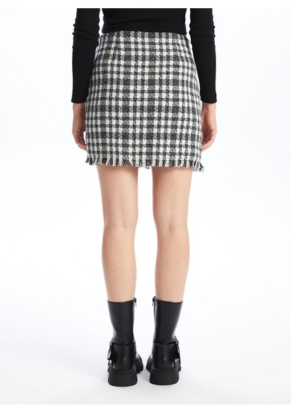 Yeni Sezon Beli Fermuarlı Ekose Kadın Etek fırsatları