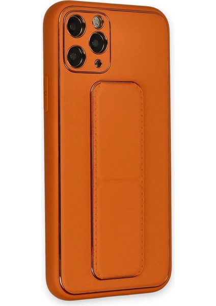 Iphone 11 Kılıf Coco Deri Standlı Kapak - Turuncu fiyatları