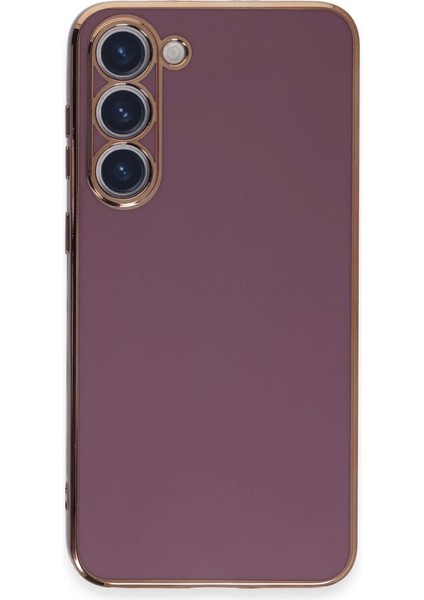 S23 Kılıf Volet Silikon - Mor