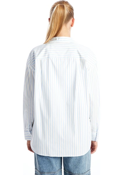 Yeni Sezon Mickey Mouse Baskılı Uzun Kollu Kadın Gömlek fırsatları