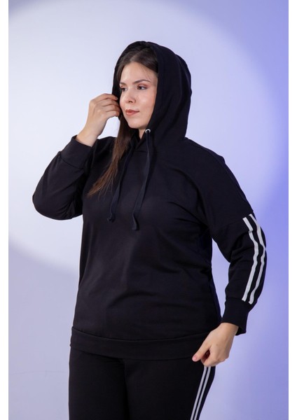 Büyük Beden Kapüşonlu 2 Iplik Eşofman Takım modelleri