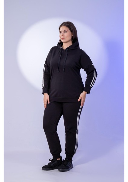 Büyük Beden Kapüşonlu 2 Iplik Eşofman Takım indirimleri