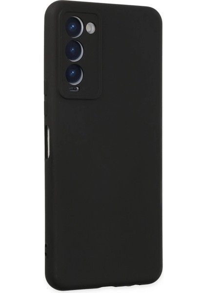 Tecno Camon 18 Kılıf Nano Içi Kadife Silikon - Siyah modelleri