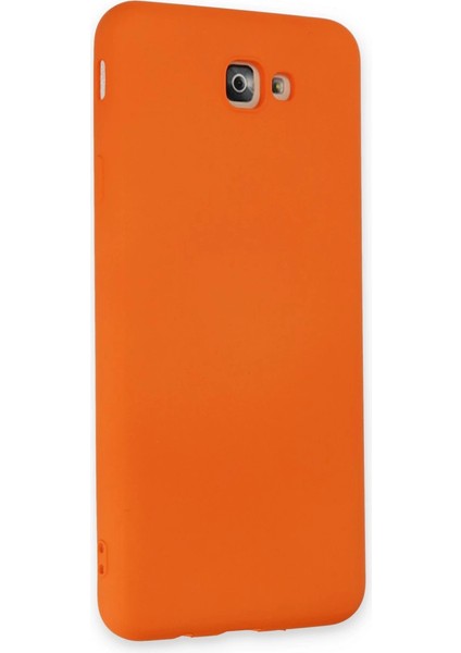 J7 Prime Kılıf Nano Içi Kadife Silikon - Turuncu modelleri