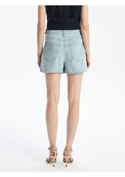 Yeni Sezon Standart Fit Kadın Jean Şort Etek fırsatları