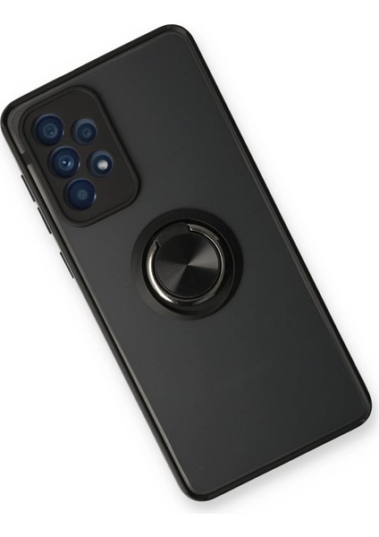 A73 5g Kılıf Montreal Yüzüklü Silikon Kapak - Siyah fiyatları