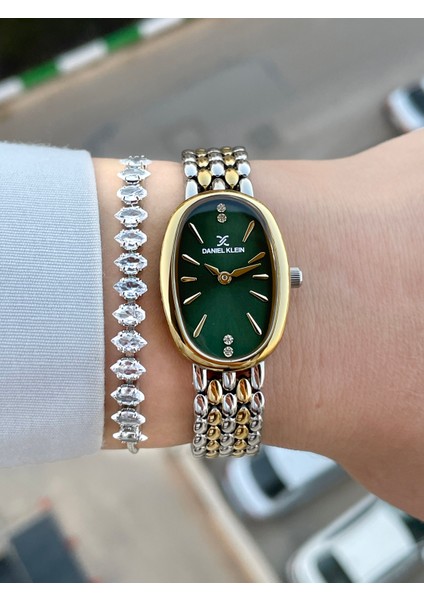 Oval Kasa Kadın Kol Saati ve Hediye Bileklik modelleri