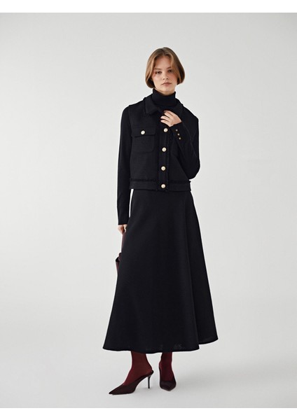 Yeni Sezon Loose Fit Dokulu Kadın Etek indirimleri