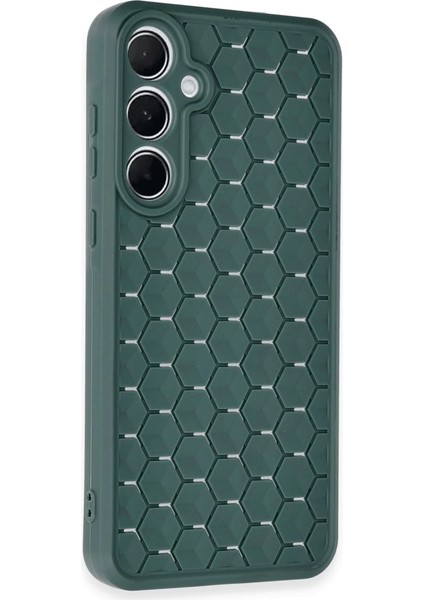 Newface A55 5g Kılıf Petek Silikon Kapak - Koyu Yeşil fiyatları