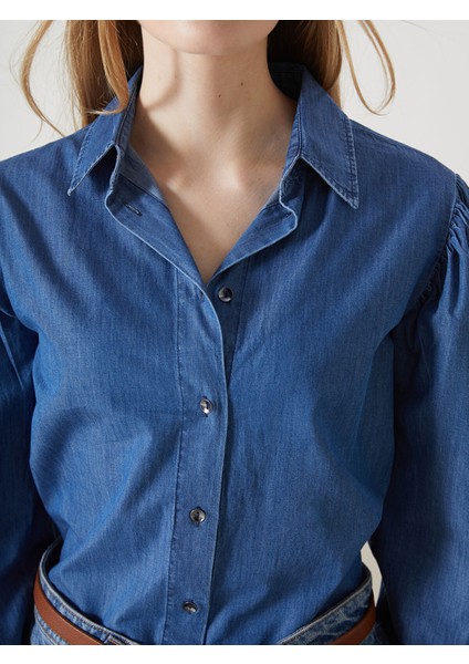 Yeni Sezon Kadın Jean Gömlek modelleri