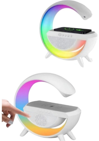 Rgb Işıklı Kablosuz Şarj Standı ve Bluetooth Speaker fırsatları