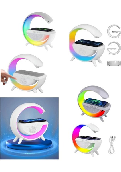 Rgb Işıklı Kablosuz Şarj Standı ve Bluetooth Speaker indirimleri