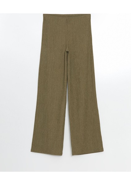 Yeni Sezon Beli Lastikli Dokulu Kadın Pantolon indirimleri