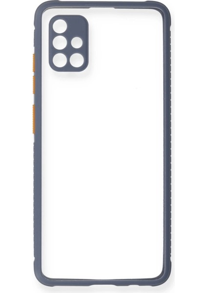 A71 Kılıf Miami Şeffaf Silikon - Gri fiyatları