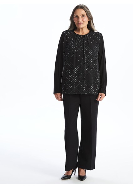 Yeni Sezon Bağlamalı Yaka Desenli Uzun Kollu Kadın Bluz fiyatları