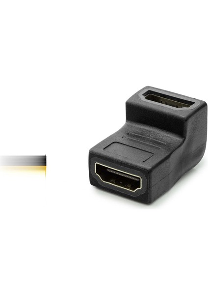 Hdmı F To Hdmı F Çevirici L Tip Siyah HDX1269