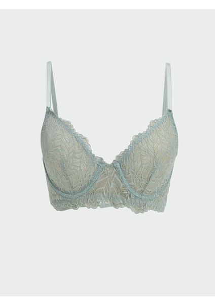 Yeni Sezon Balenli Dolgusuz Dantelli Fantezi Tişört Sütyen