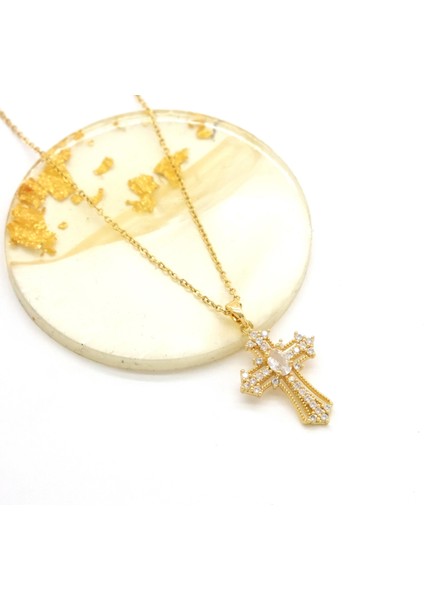 Çelik Kolye - Haç Kolye Altın Kaplama KLY-623 fiyatları