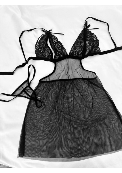 Kadın Siyah Tangalı Fantezi Gecelik fırsatları