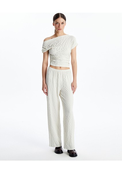 Yeni Sezon Kayık Yaka Dokulu Kadın Bluz fiyatları