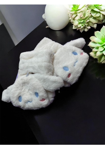 Sanrio Peluş Tüylü Yetişkin Çocuk Uyumlu Parmaksız Eldiven