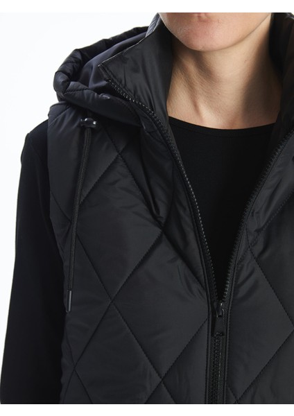 Yeni Sezon Kapüşonlu Kapitone Kadın Şişme Yelek modelleri