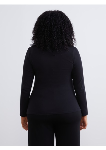 Yeni Sezon Büyük Beden Bisiklet Yaka Büzgülü Bluz indirimleri