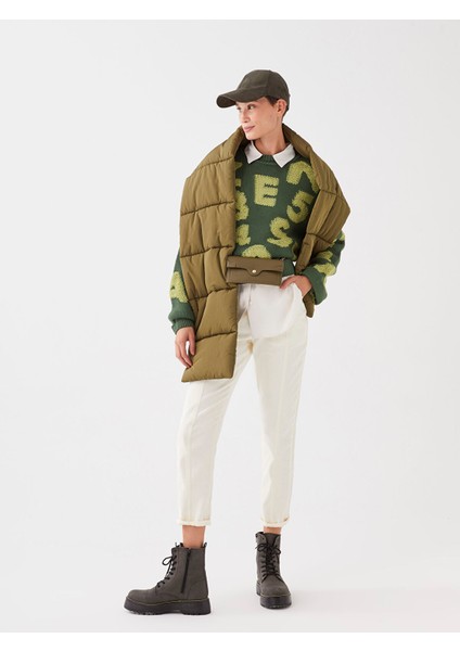 Yeni Sezon Standart Fit Düz Gabardin Kadın Pantolon fiyatları