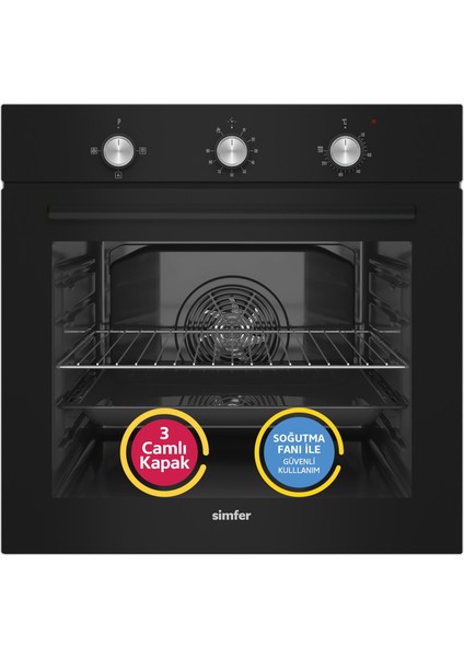 4 Fonksiyon Mekanik Siyah Power Turbo 3'lü Ankastre Set fiyatları