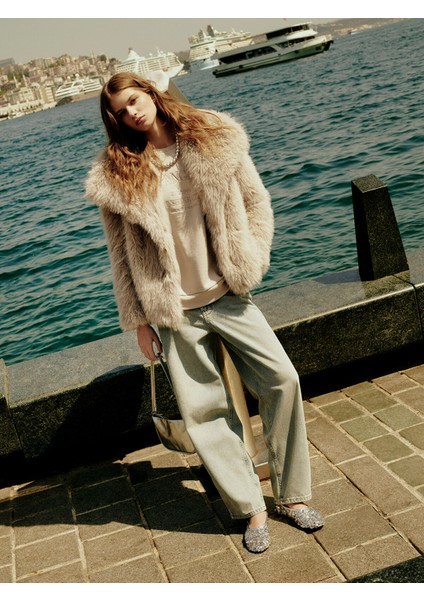 Yeni Sezon Balloon Fit Kadın Jean Pantolon