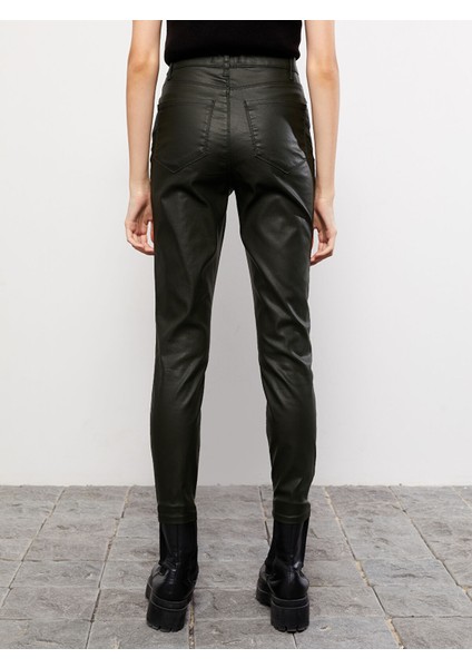 Yeni Sezon Ekstra Dar Fit Düz Cep Detaylı Kadın Pantolon indirimleri