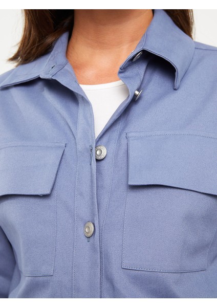 Yeni Sezon Önden Düğme Kapamalı Düz Uzun Kollu Hamile Gömlek fırsatları