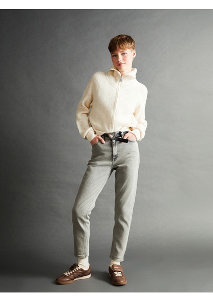 Yeni Sezon Slim Mom Kadın Jean Pantolon