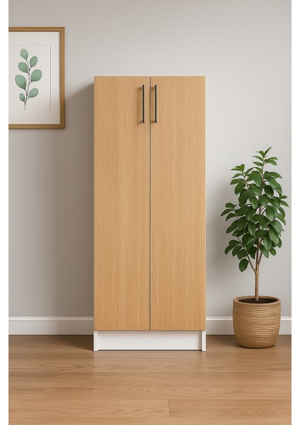 2 Kapaklı Çok Amaçlı Kiler Dolabı (130×50×30 Cm)