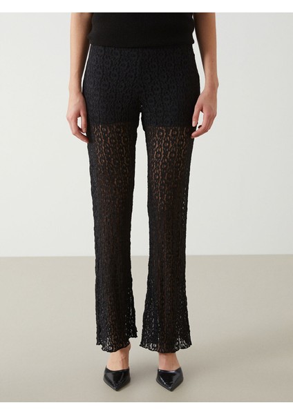Yeni Sezon Beli Lastikli Dantelli Kadın Pantolon modelleri