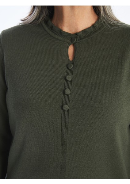 Yeni Sezon Bisiklet Yaka Kadın Triko Kazak modelleri