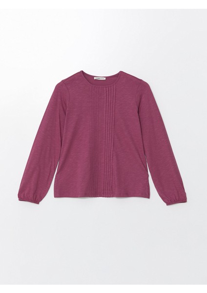 Yeni Sezon Bisiklet Yaka Dokulu Kadın Bluz indirimleri