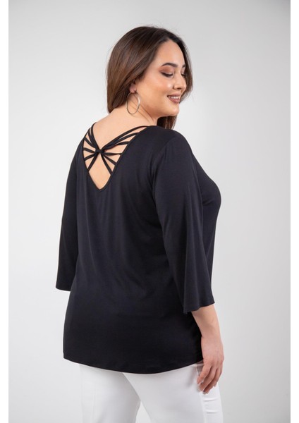 Kadın 1112039 Sırt Detaylı Siyah Bluz modelleri