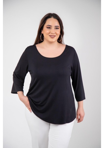 Kadın 1112039 Sırt Detaylı Siyah Bluz fırsatları