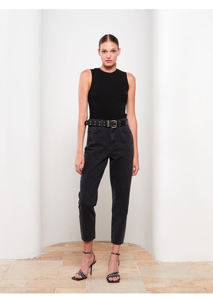 Yeni Sezon Kadın Bisiklet Yaka Düz Triko Crop modelleri