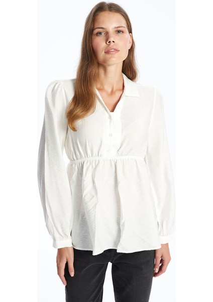 Yeni Sezon Gömlek Yaka Kadın Bluz