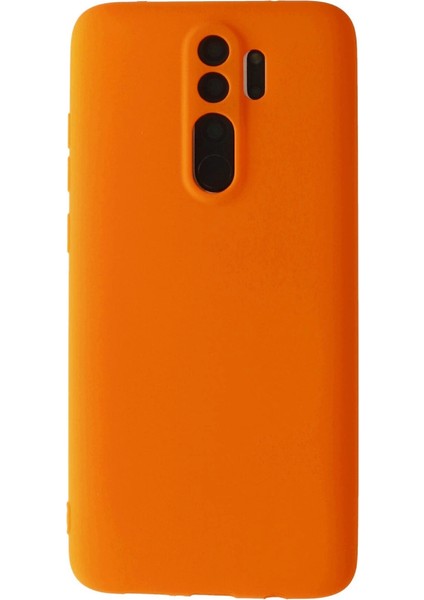 Redmi Note 8 Kılıf First Silikon - Turuncu