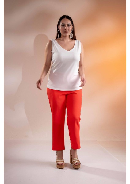 Kadın 1222564 Kalın Askılı Beyaz Bluz