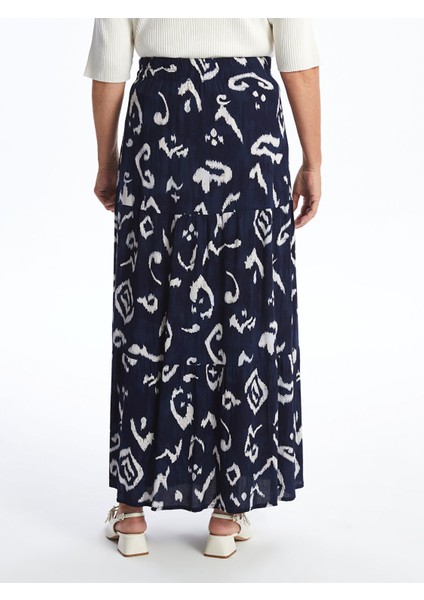 Yeni Sezon Beli Lastikli Desenli Kadın Etek fırsatları